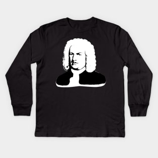 Johann Sebastian Bach abstrakt Kids Long Sleeve T-Shirt